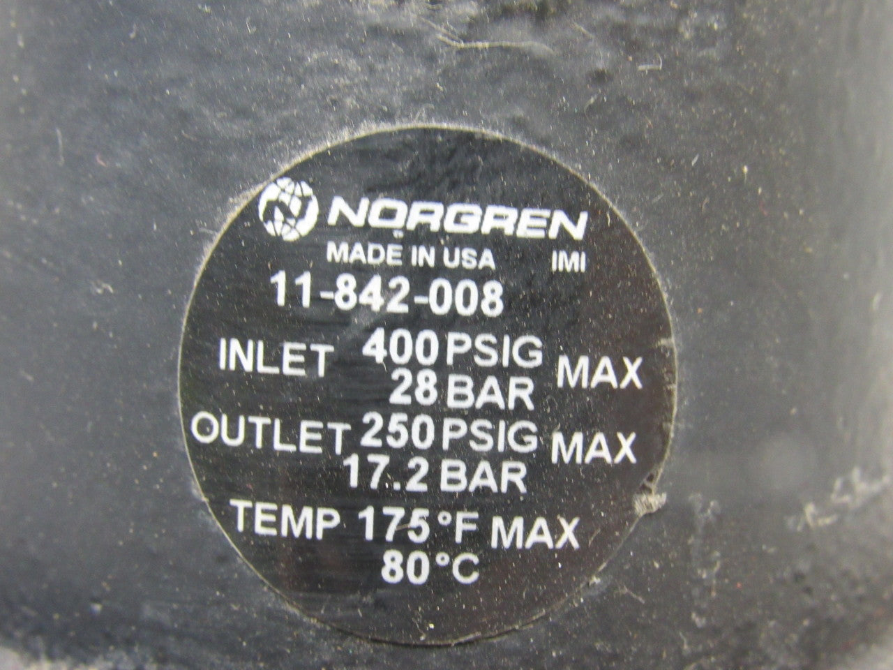 Norgren 11-842-008 400 PSI MAX Pneumatic Pressure Regulator 1" Ports