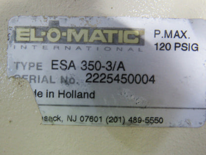 EL-O-Matic ESA 350/3A Valve Controller W/Grinell LC-8170-3 6" Butterfly Valve