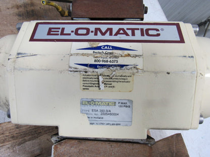 EL-O-Matic ESA 350/3A Valve Controller W/Grinell LC-8170-3 6" Butterfly Valve