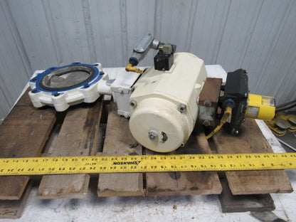 EL-O-Matic ESA 350/3A Valve Controller W/Grinell LC-8170-3 6" Butterfly Valve