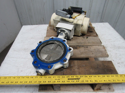 EL-O-Matic ESA 350/3A Valve Controller W/Grinell LC-8170-3 6" Butterfly Valve