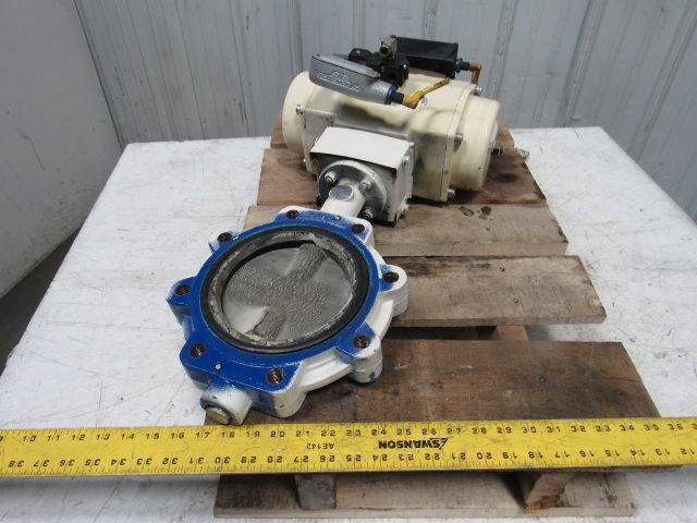 EL-O-Matic ESA 350/3A Valve Controller W/Grinell LC-8170-3 6" Butterfly Valve
