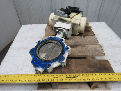 EL-O-Matic ESA 350/3A Valve Controller W/Grinell LC-8170-3 6" Butterfly Valve