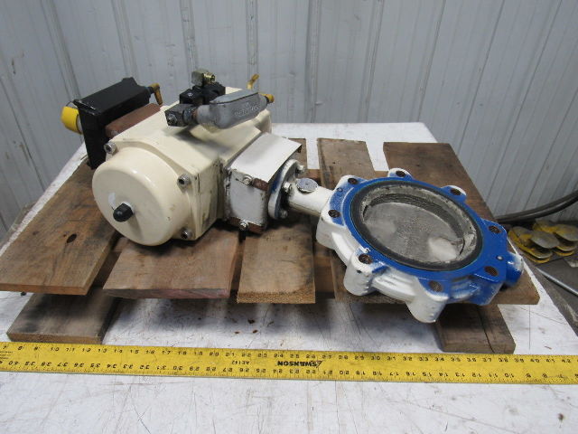 EL-O-Matic ESA 350/3A Valve Controller W/Grinell LC-8170-3 6" Butterfly Valve