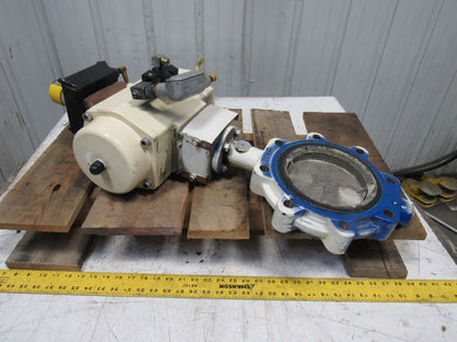 EL-O-Matic ESA 350/3A Valve Controller W/Grinell LC-8170-3 6" Butterfly Valve