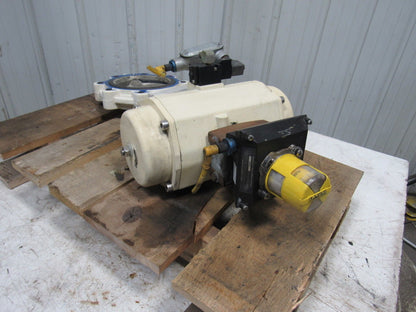 EL-O-Matic ESA 350/3A Valve Controller W/Grinell LC-8170-3 6" Butterfly Valve