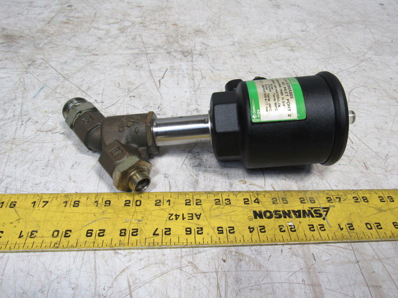 Asco E290A005 3/4" 2/2 Way Pressure Operated Valve Air/Water Pilot 4-10 Bar