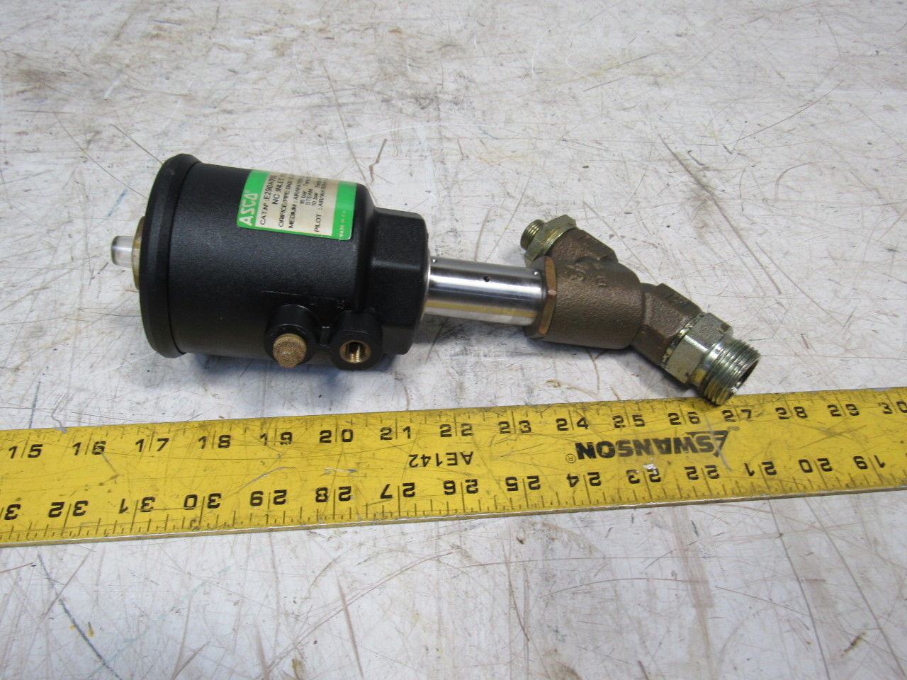 Asco E290A005 3/4" 2/2 Way Pressure Operated Valve Air/Water Pilot 4-10 Bar