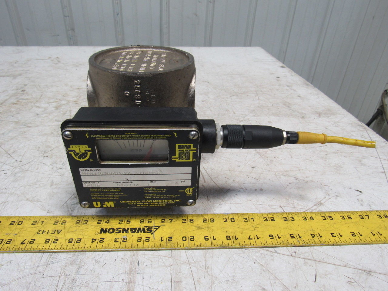 UFM MH-NSF16GM-12BP-32V1.0-A1WU-PC3 Type 4 0-16 GPM Flow Meter 1/2" Ports