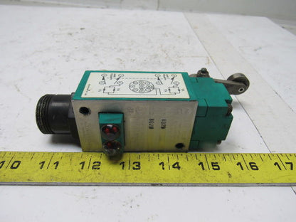 A-B Allen Bradley 802M Limit Switch w/ Actuator Arm & Indicator Lights