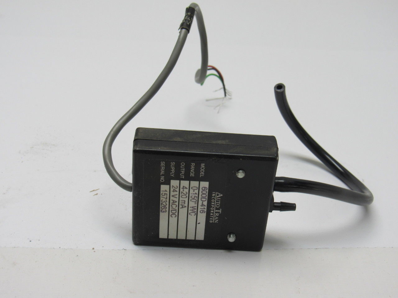 Auto Tran 600D-416 0-150" WC 24V AC/DC Supply 4-20 mA Output Pressure Transducer