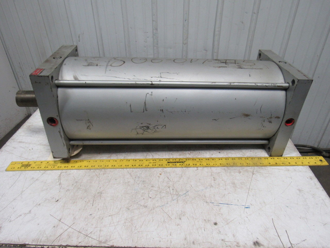 Milwaukee 1123-21-24S-1 12" Bore 27.5" Stroke 250 PSI 2-1/2"-12 Rod Air Cylinder