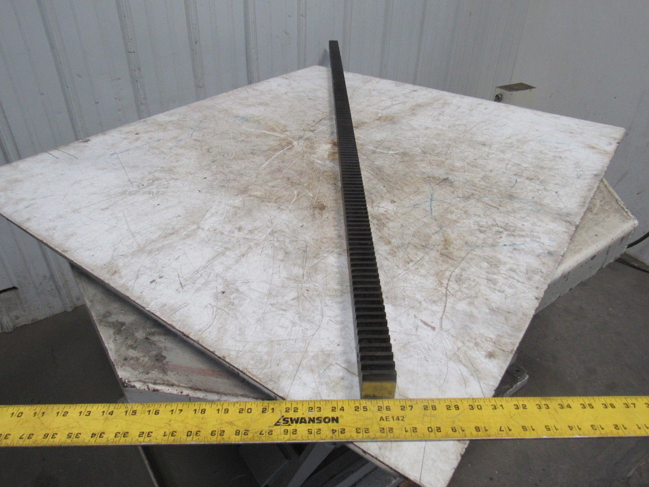 Flat Pinion Gear Rack 136T 0.151 MOD 1.5" Face 70.0185" 1/2" Pitch Approx.