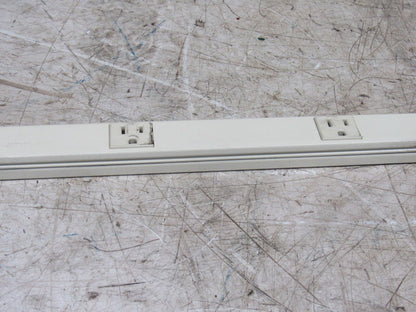 Hubbell 20GB606IV 6' 1-Circuit 15A 12 Outlets Metal Track Ivory Lot of 3