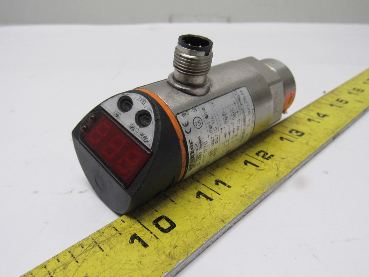 IFM Efector 7020 Programmable Pressure Switch 600 Bar Max. 18-30vdc Port 7/16UNF
