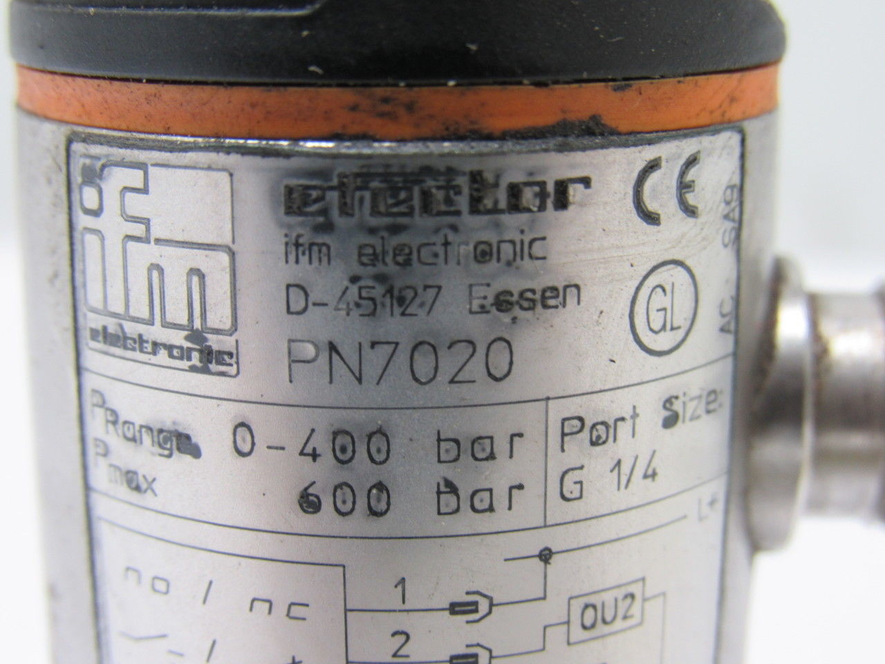 IFM Efector 7020 Programmable Pressure Switch 600 Bar Max. 18-30vdc Port 7/16UNF
