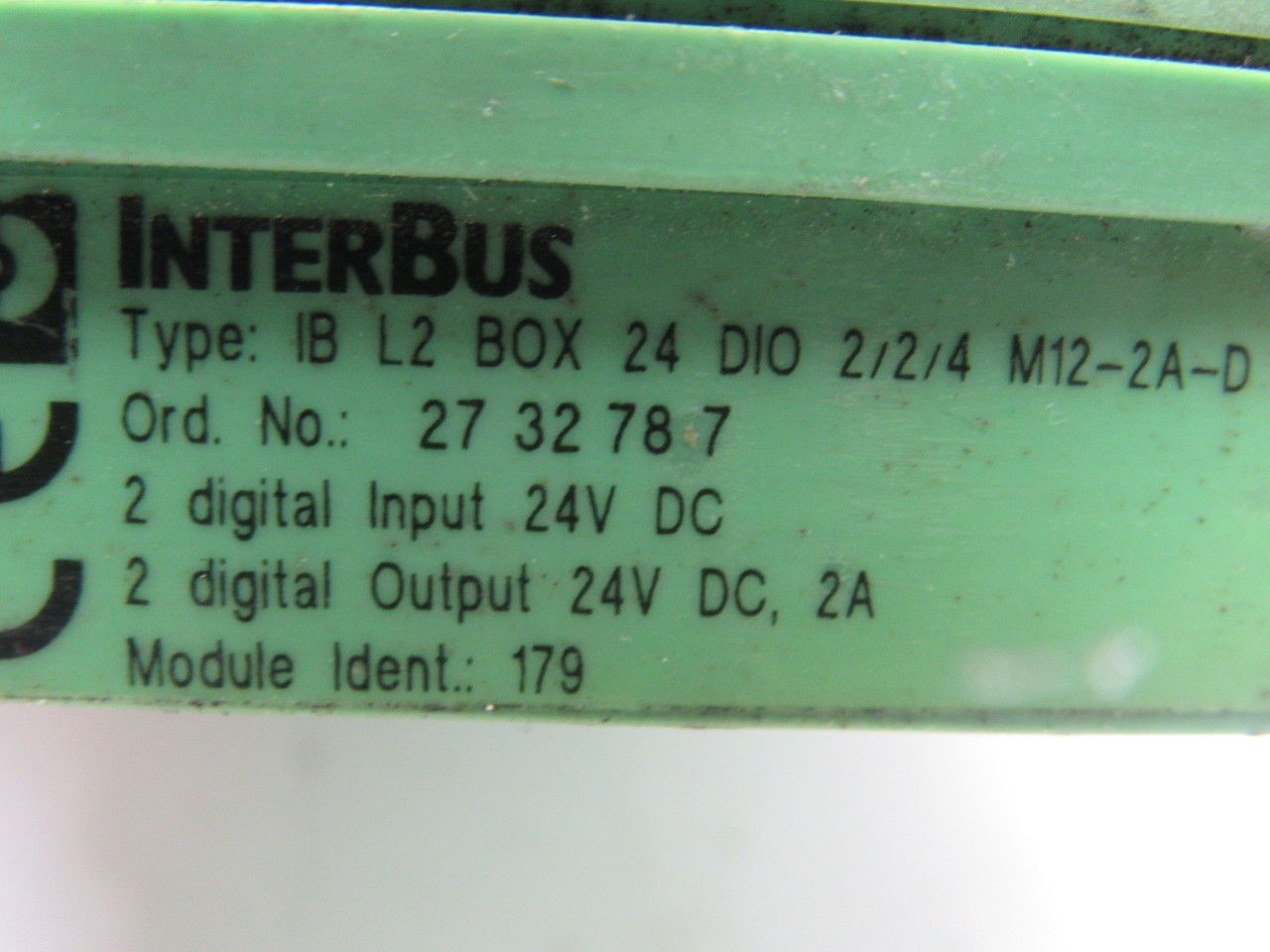 Phoenix Contact IB L2 BOX 24 DIO 2/2/4 M12-2A 2732787 Interbus I/O Module