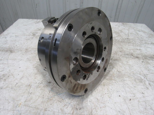 MMK Seiki EA8-10-78 10 3 Jaw CNC Lathe Hydraulic Chuck 64mm Bore Thru-Hole"