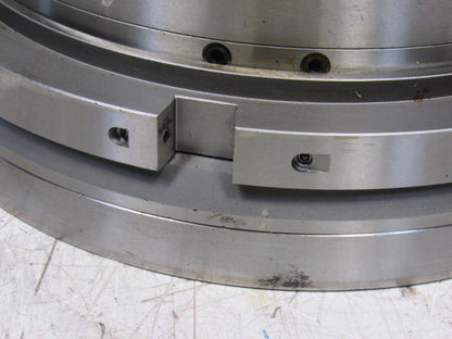 MMK Seiki EA8-10-78 10 3 Jaw CNC Lathe Hydraulic Chuck 64mm Bore Thru-Hole"