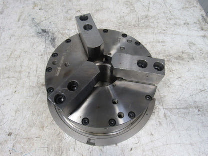 MMK Seiki EA8-10-78 10 3 Jaw CNC Lathe Hydraulic Chuck 64mm Bore Thru-Hole"