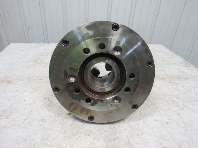 MMK Seiki EA8-10-78 10 3 Jaw CNC Lathe Hydraulic Chuck 64mm Bore Thru-Hole"
