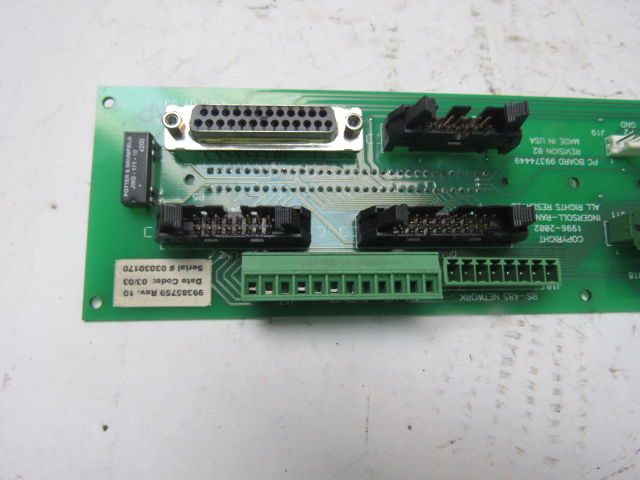 Ingersoll Rand 99374449 Rev. 2 99385759 Rev.10 PC Circuit Board For Slot Rack
