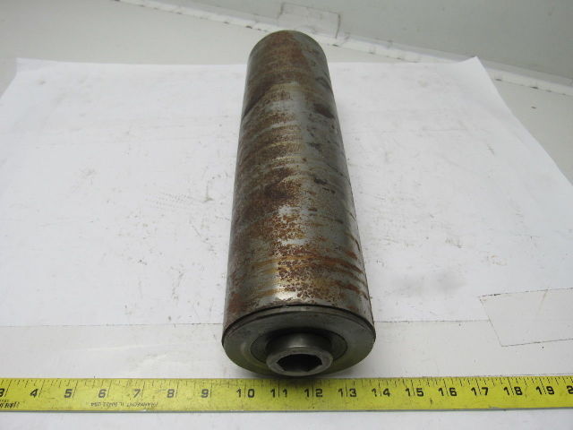 Conveyor Pulley Drum Roller Crowned 16"BFx4-1/8"Dia. Steel 1-1/16" Hollow Hex