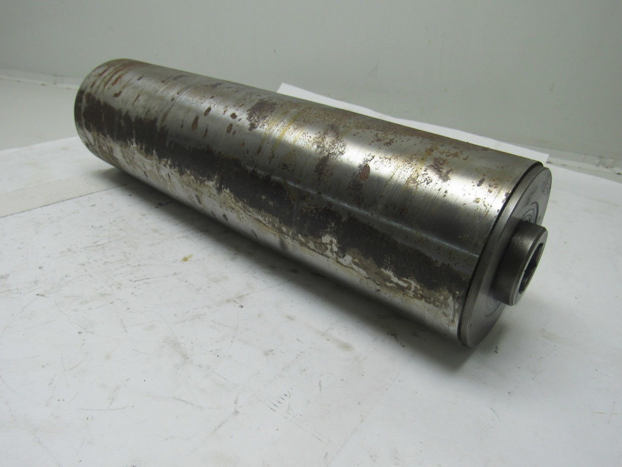 Conveyor Pulley Drum Roller Crowned 16"BFx4-1/8"Dia. Steel 1-1/16" Hollow Hex