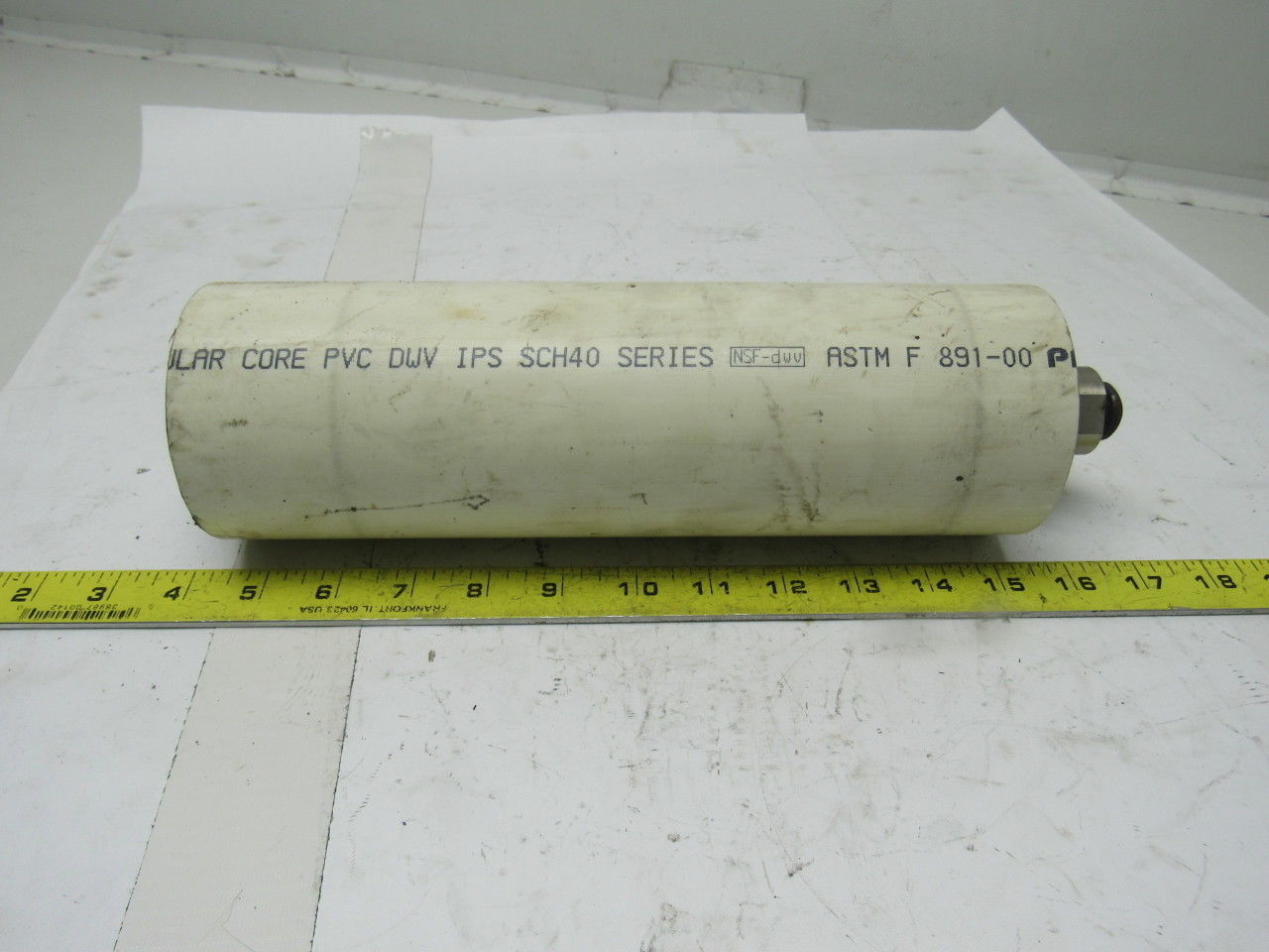 Conveyor Side Guide Roller 11"L x 3-1/2" Dia PVC Plastic