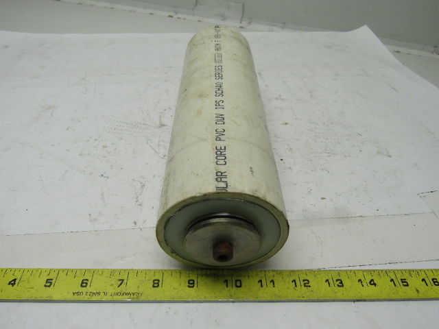 Conveyor Side Guide Roller 11"L x 3-1/2" Dia PVC Plastic