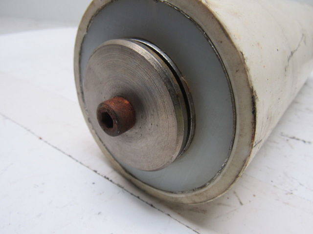 Conveyor Side Guide Roller 11"L x 3-1/2" Dia PVC Plastic