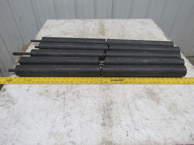 Plexco IPS2" 2-1/2" Diameter Conveyor Double Roller 37-1/2" OAL lot of 5