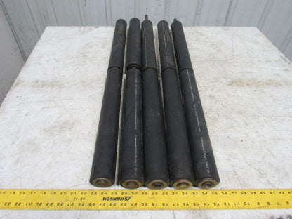 Plexco IPS2" 2-1/2" Diameter Conveyor Double Roller 37-1/2" OAL lot of 5