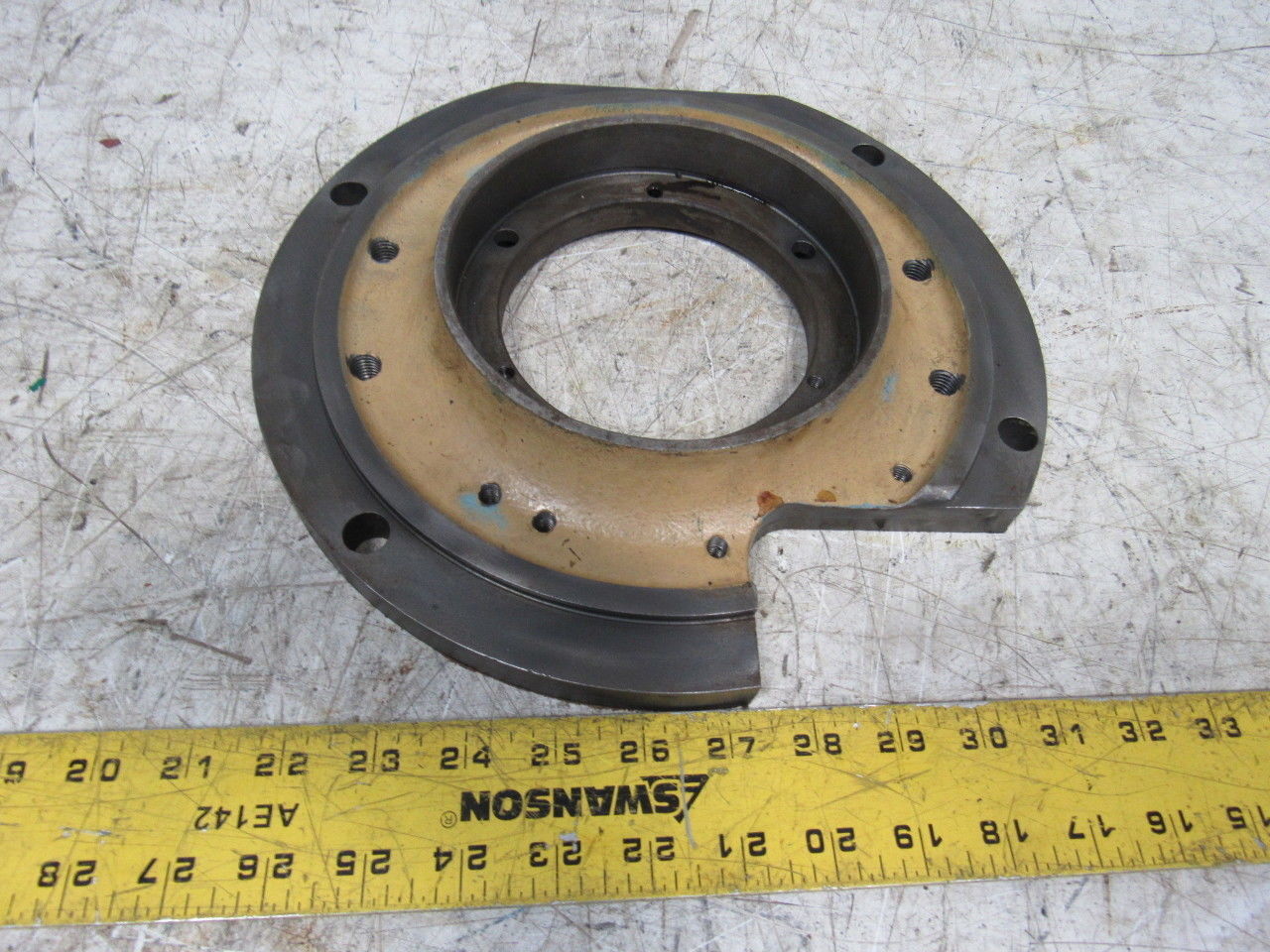 Hitachi Seiki HG400i Main Spindle Rear Mounting Casting Plate For CNC Lathe