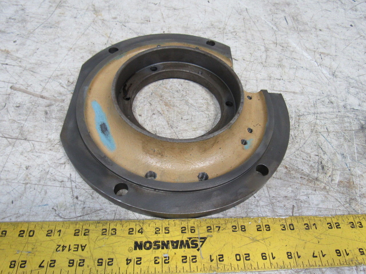 Hitachi Seiki HG400i Main Spindle Rear Mounting Casting Plate For CNC Lathe
