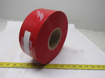 Barricade Tape "Electrical Boundary" 3"x 1000' White on Red Lot of 2