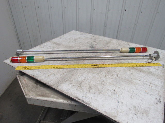 Arrow Electronics AT-24 24V AC/DC 5W 3 Tier Light Sign Tower 51" OAL Lot Of 2