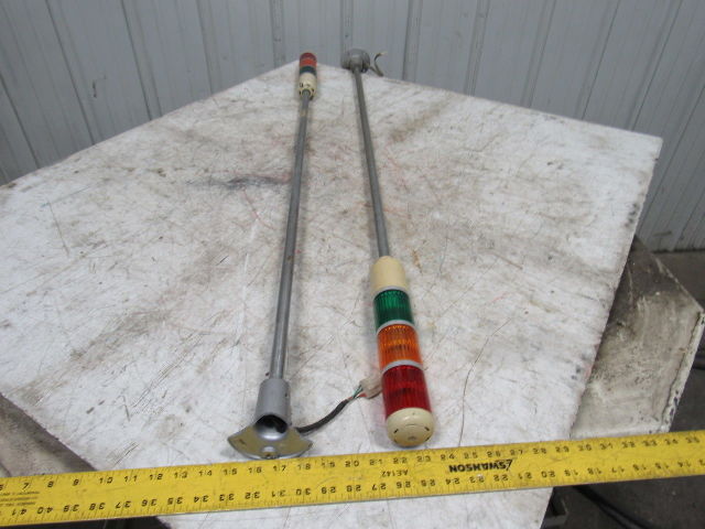 Arrow Electronics AT-24 24V AC/DC 5W 3 Tier Light Sign Tower 51" OAL Lot Of 2