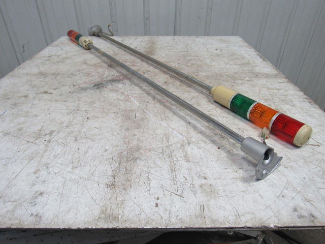 Arrow Electronics AT-24 24V AC/DC 5W 3 Tier Light Sign Tower 51" OAL Lot Of 2