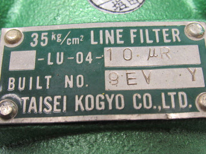 Taisei Kogyo LU-04-10 UR 35kg/cm (497PSI) Inline Filter 1/2" Ports