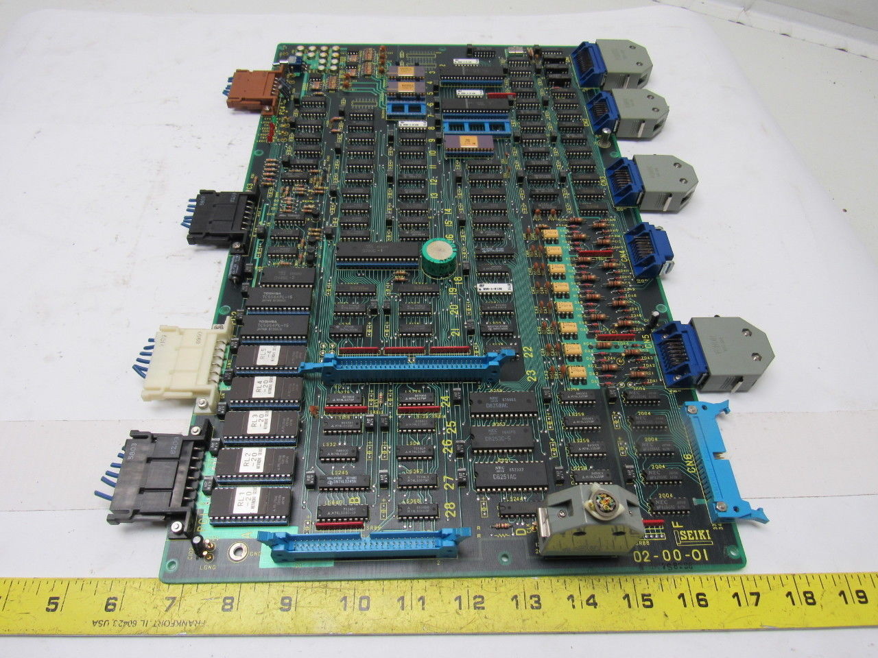 Hitachi Seiki 02-00-01 TR-6.10 PC Card For Control Gear 220/220V 50/60Hz 1Ph 2Kv