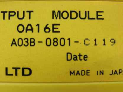 Fanuc A03B-0801-C119 OA16E AC 240V 2A Output Module