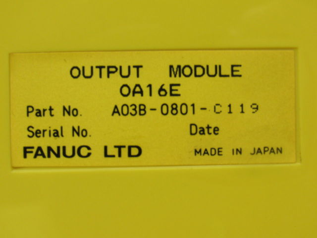 Fanuc A03B-0801-C119 OA16E AC 240V 2A Output Module