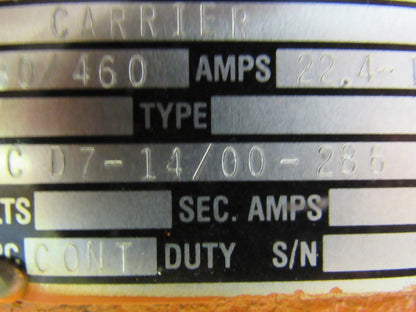 Carrier CD7-14/00-286 7.5 HP Vibratory Shaker Motor  230/460V 720 RPM