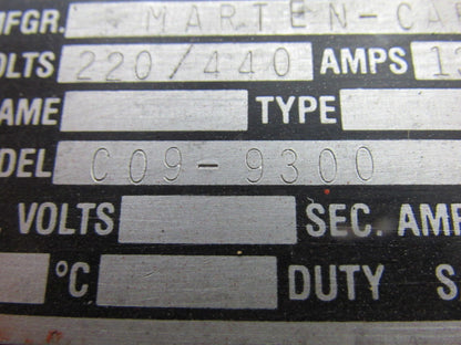 Scherer C09-9300 4.0KW Vibratory Shaker Motor  220/440V 900 RPM