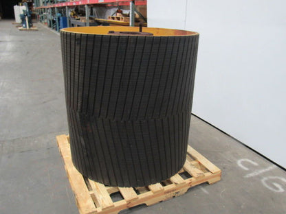 PPI 42"W x 41"D Conveyor Drum Drive Pulley W/Herring Bone Lagging 7 Bore