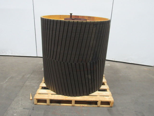 PPI 42"W x 41"D Conveyor Drum Drive Pulley W/Herring Bone Lagging 7 Bore