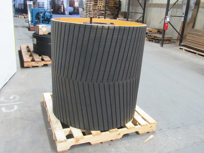 PPI 42"W x 41"D Conveyor Drum Drive Pulley W/Herring Bone Lagging 7 Bore