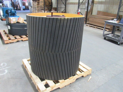PPI 42"W x 41"D Conveyor Drum Drive Pulley W/Herring Bone Lagging 7 Bore