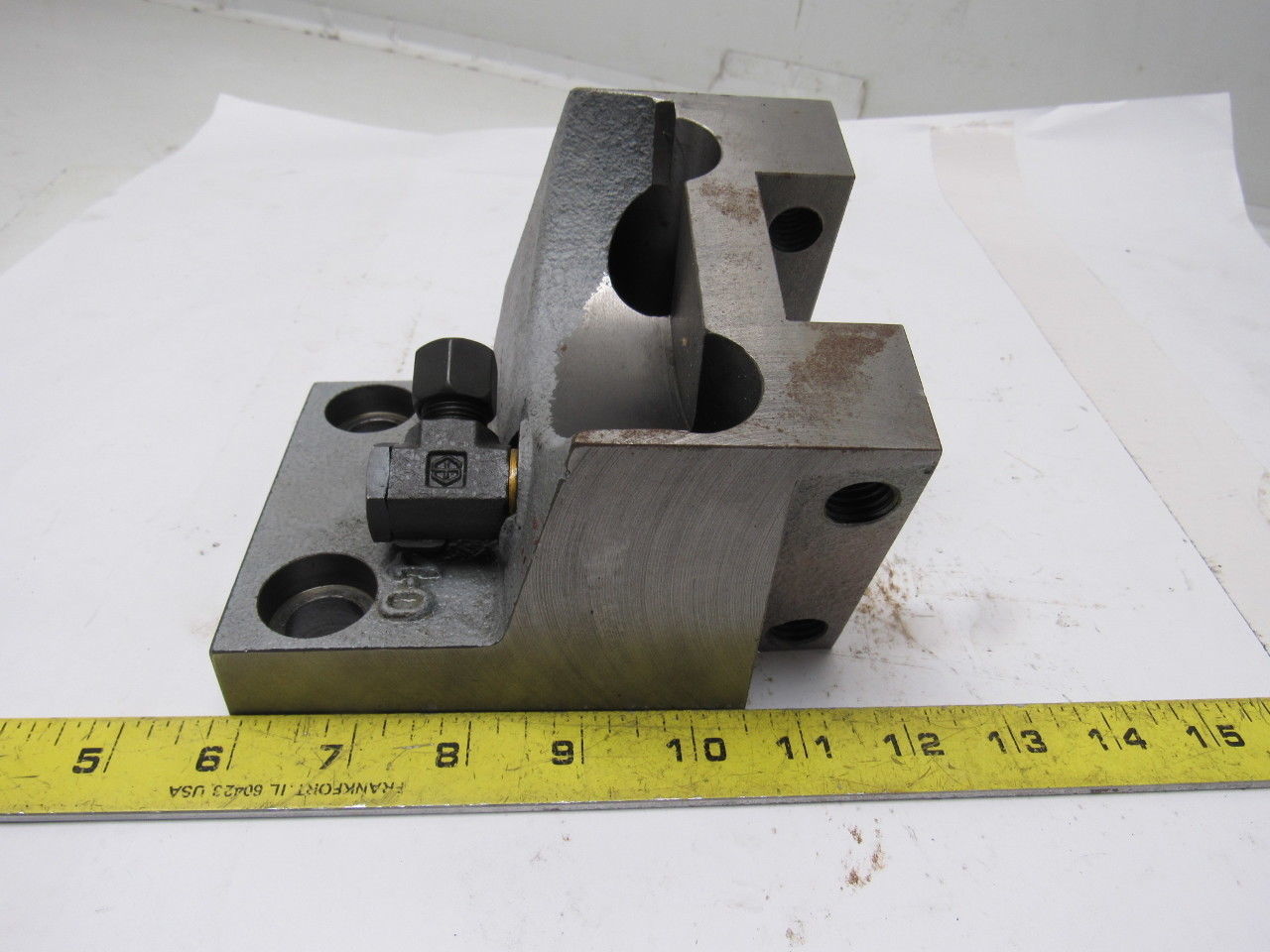 1574-440-204-0 CNC Lathe Tooling Holder 2" Wide Angled Block 20mm Wide Alignment